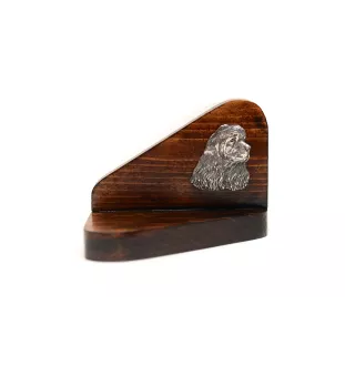 Cocker Américain - bougeoir en bois avec un chien, support pour bougie chauffe-plat, lieu de mémoire pour chien de la marque Art-Dog
