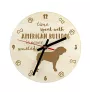American Bulldog, Old Country Bulldog - clock with a dog, wooden clock, wall clock for dog lovers, clock for desk and shelf, Art-Dog