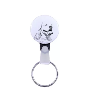 American Bulldog, Amerikanische Bulldogge - Schlüsselanhänger mit dem Bild eines Hundes, Anhänger mit dem eigenen Grafikdesign der Marke Art-Dog