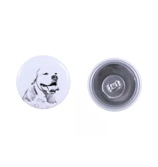 American Bulldog, Old Country Bulldog - unique dog earrings, your pet on a keychain, Art-Dog's own brand