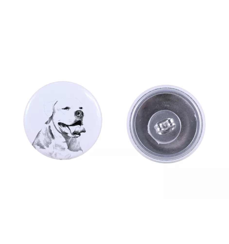 Bouledogue américain - boucles d'oreilles uniques avec un chien, votre animal de compagnie sur un porte-clés, marque propre Art-Dog