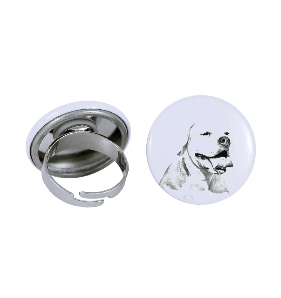 Buldog amerykański pierścionek z psem mały Art-Dog