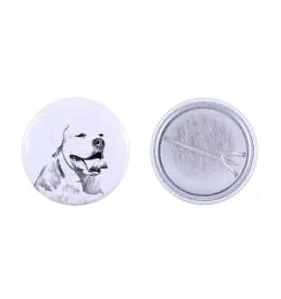 American Bulldog, Amerikanische Bulldogge - Anstecknadel mit Ihrem Hund, fügen Sie Ihr eigenes Foto hinzu, Marke Art-Dog