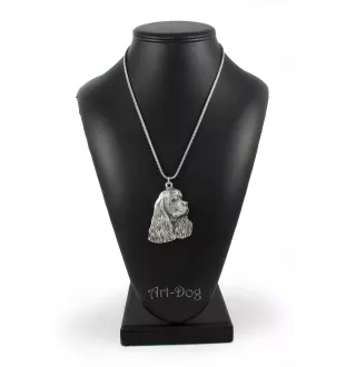 American Cocker Spaniel, Merry Cocker - necklace with a dog, dog pendant on a silver chain, unique jewelry from the Art-Dog brand