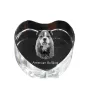 American Bulldog, Old Country Bulldog - a photo of a dog in crystal, crystal heart, unique photo frame from the Art-Dog brand