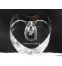 American Bulldog, Old Country Bulldog - a photo of a dog in crystal, crystal heart, unique photo frame from the Art-Dog brand