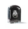 American Bulldog, Old Country Bulldog - crystal cube with a photo, photo of a dog in crystal, cubic paperweight from Art-Dog brand