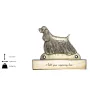 Cocker Américain - plaque d'adresse avec chien, plaque de nom en laiton, plaque de porte personnalisée avec le nom de la marque Art-Dog