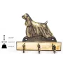 American Cocker Spaniel, Merry Cocker - key holder with a dog, brass handle for dog accessories, an elegant decoration for the hallway from the Art-Dog brand.