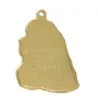 American Cocker Spaniel, Merry Cocker - keychain and necklace with a dog in a box, high-quality gold-plated product, Art-Dog brand