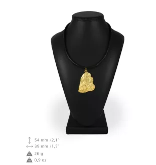 American Cocker Spaniel, Merry Cocker - keychain and necklace with a dog in a box, high-quality gold-plated product, Art-Dog brand
