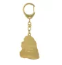 American Cocker Spaniel, Merry Cocker - keychain and necklace with a dog in a box, high-quality gold-plated product, Art-Dog brand