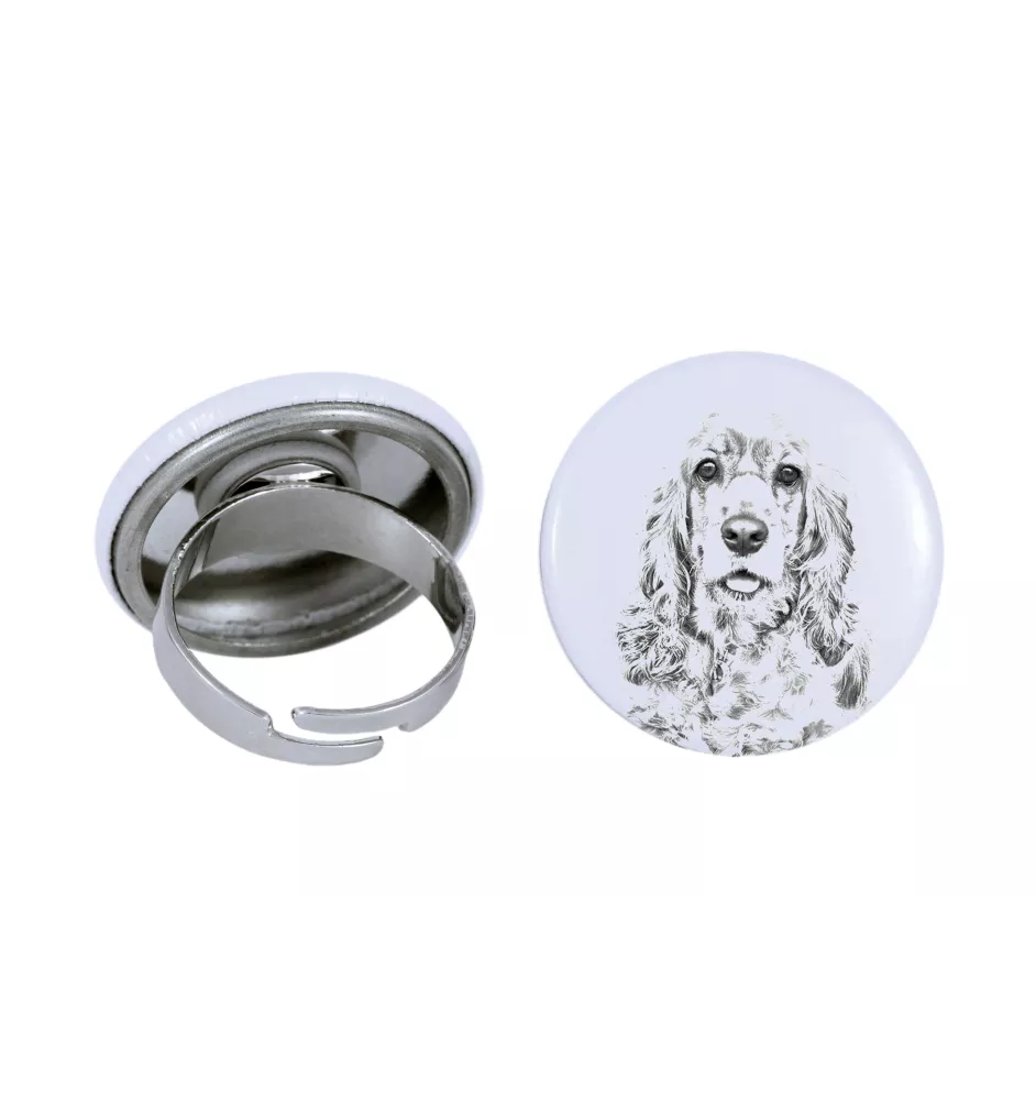 American Cocker Spaniel, Merry Cocker - women's jewelry with a dog portrait, handmade product, possibility to add your own photo, Art-Dog brand