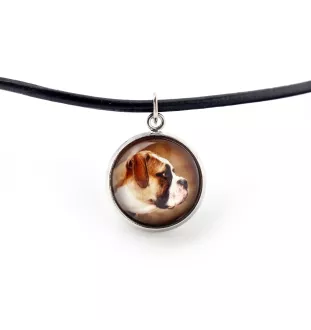 American Bulldog, Old Country Bulldog - jewelry with your photo box, set of necklace and earrings, personalized products from the Art-Dog brand