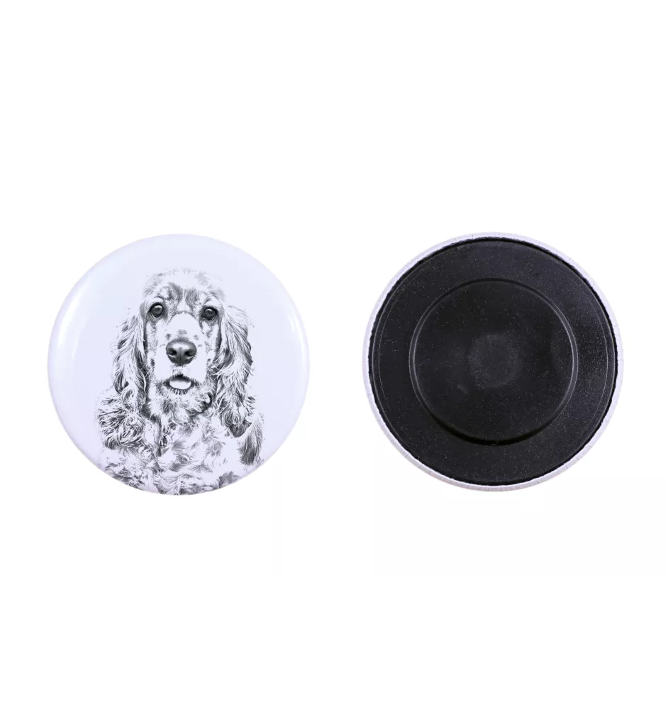 Cocker Américain - aimant avec un œil de chien, exceptionnellement léger, aimant puissant, produit fabriqué à la main par la marque Art-Dog