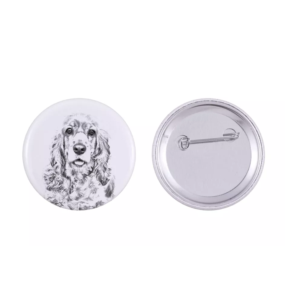 Amerikanischer Cocker Spaniel, American Cocker Spaniel - Anstecknadel mit Ihrem Hund, fügen Sie Ihr eigenes Foto hinzu, Marke Art-Dog