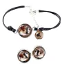 American Bulldog, Old Country Bulldog - a set of jewelry with your photo, a woman's ornament, handmade item, a product made with passion for creating the Art-Dog brand.