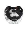 American Cocker Spaniel, Merry Cocker - a photo of a dog in crystal, crystal heart, unique photo frame from the Art-Dog brand