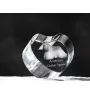 American Cocker Spaniel, Merry Cocker - a photo of a dog in crystal, crystal heart, unique photo frame from the Art-Dog brand
