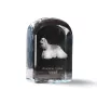 Amerikanischer Cocker Spaniel, American Cocker Spaniel - Kristallwürfel mit Bild, Hundebild im Kristall, sechseckiger Papierclip von Art-Dog.