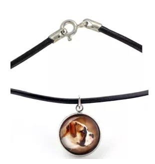 Bouledogue américain - collier dans une boîte, élégant bijou, pendentif de la marque Art-Dog