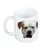 American Bulldog, Amerikanische Bulldogge - Becher mit einem Bild und dem Schriftzug geometrischer Hund Art-Dog