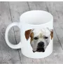 Buldog amerykański kubek geometryczny Art-Dog