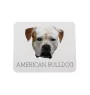American Bulldog, Old Country Bulldog - geometric mouse pad with a picture and text by Art-Dog