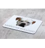 American Bulldog, Old Country Bulldog - geometric mouse pad with a picture and text by Art-Dog