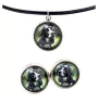 American Cocker Spaniel, Merry Cocker - jewelry with your photo box, set of necklace and earrings, personalized products from the Art-Dog brand