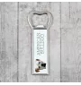 American Bulldog, Old Country Bulldog - bottle opener with a picture and inscription for beer by Art-Dog