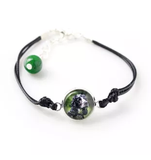 Cocker Américain - ensemble de bijoux avec votre photo, ensemble fait à la main, bracelet et collier de la marque Art.-Dog