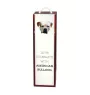 Bouledogue américain - une boîte géométrique avec une photo et un texte pour le vin de la marque Art-Dog