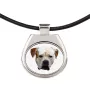American Bulldog, Old Country Bulldog - necklace with a geometric design and the inscription "Art-Dog"