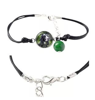 American Cocker Spaniel, Merry Cocker - bracelet in a box with your photo, feminine jewelry, perfect gift from Art-Dog brand