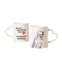 American Bulldog, Old Country Bulldog - cup with a dog, adorable cup with a heart-shaped handle, universal gift from the Art-Dog brand