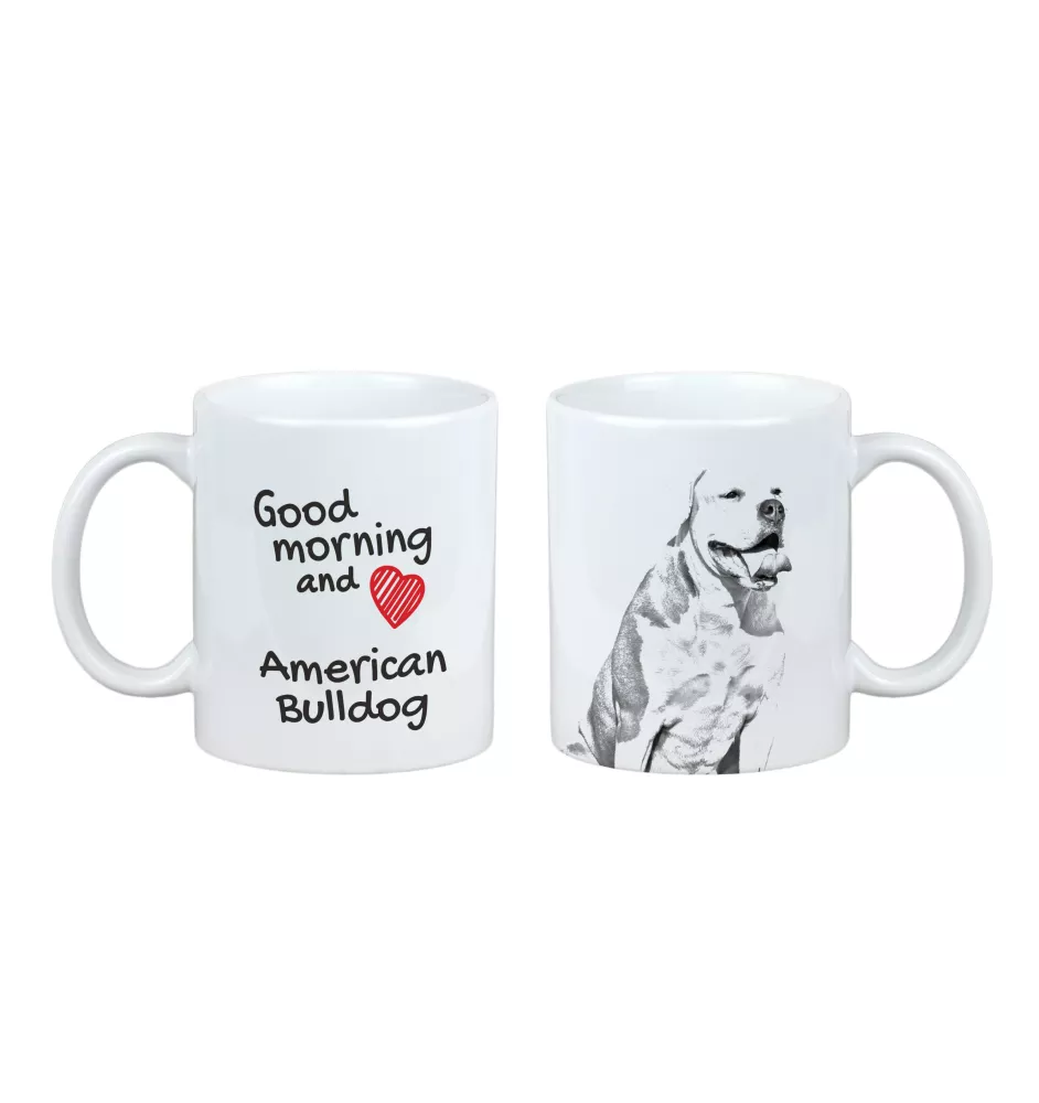 Bouledogue américain - tasse avec chien, tasse avec photo, cadeau personnalisé de la marque Art-Dog