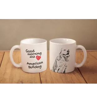 Bouledogue américain - tasse avec chien, tasse avec photo, cadeau personnalisé de la marque Art-Dog