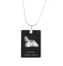 American Cocker Spaniel, Merry Cocker - Crystal pendant with dog, silver necklace with photo, personalised pendant by Art-Dog brand