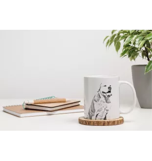 Bouledogue américain - tasse avec chien, une tasse adorable avec une illustration, un cadeau avec votre photo de la marque Art-Dog
