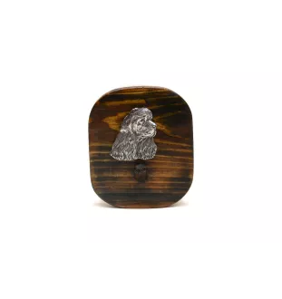 American Cocker Spaniel, Merry Cocker - leash hanger, medal hanger with dog, key hook from Art-Dog brand