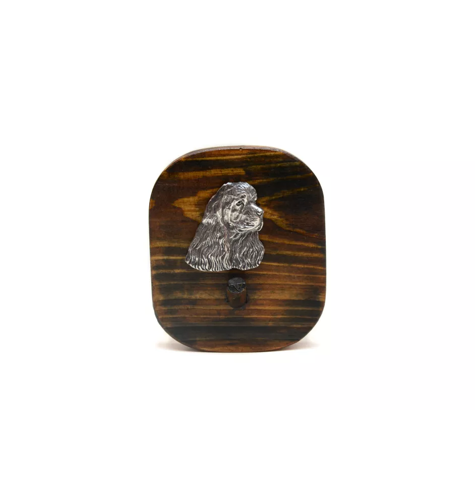 American Cocker Spaniel, Merry Cocker - leash hanger, medal hanger with dog, key hook from Art-Dog brand
