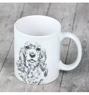 American Cocker Spaniel, Merry Cocker - cup with a dog, cup with a photo, personalized gift from the Art-Dog brand