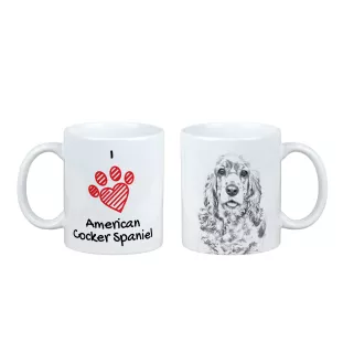 Amerikanischer Cocker Spaniel, American Cocker Spaniel - Tasse mit Hund, entzückende Tasse mit Grafik, Geschenk mit Ihrem Foto von der Marke Art-Dog