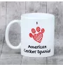 Cocker spaniel amerykański kubek z psem I love Art-Dog