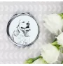 Bouledogue américain - miroir de poche avec chien, miroir personnalisé pour sac à main, miroir compact avec impression de la marque Art-Dog
