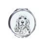 Cocker Américain - miroir de poche avec chien, miroir personnalisé pour sac à main, miroir compact avec impression de la marque Art-Dog