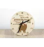 American Eskimo Dog, American Spitz, Eskie - Uhr mit Hund, Holzuhr mit Gravur, personalisierte Uhr von Art-Dog