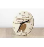 Esquimau américain, American Eskimo Dog, American Spitz - horloge avec chien, horloge en bois avec gravure, horloge personnalisée par Art-Dog
