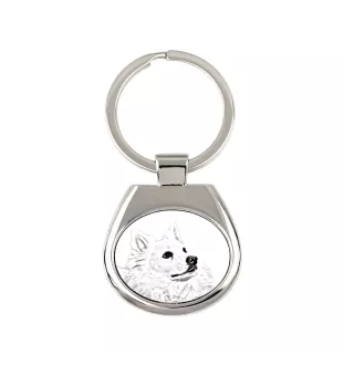 Esquimau américain, American Eskimo Dog, American Spitz - porte-clés avec chien, porte-clés imprimé, breloque personnalisée de la marque Art-Dog